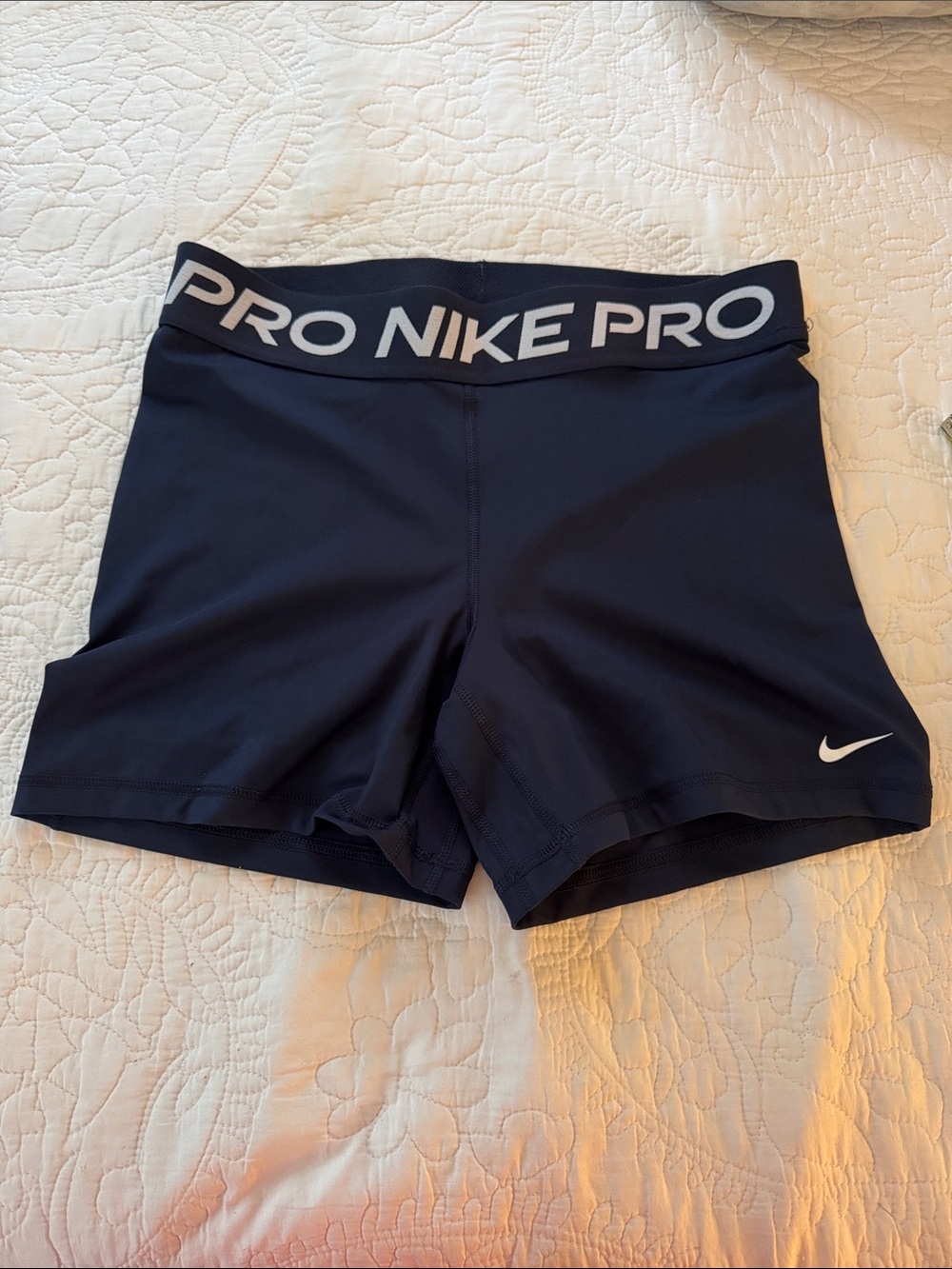 Nike Pro Dark Blue Women's Athletic Shorts,NWOT, size large